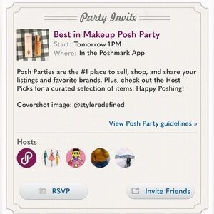 🎉” BEST IN MAKEUP POSH PARTY”🎉